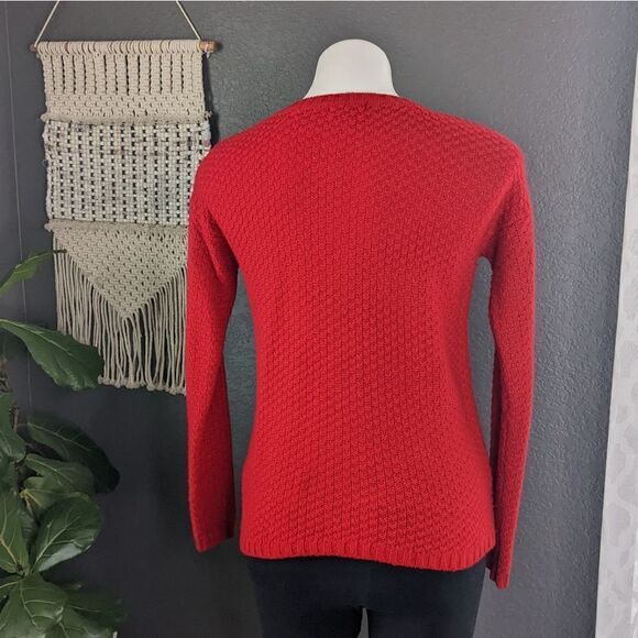 Ana Red Knit Sweater - Picture 4 of 9